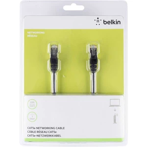 Belkin A3L793BT10MBKHS RJ45 sieťové káble, prepojovacie káble CAT 5e S/FTP 10.00 m čierna s ochranou 1 ks