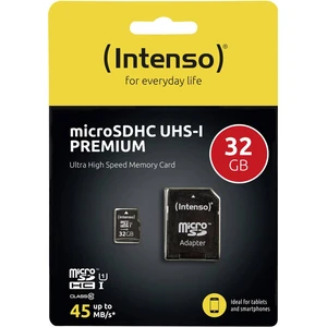 Intenso Premium pamäťová karta micro SDHC 32 GB Class 10, UHS-I vr. SD adaptéru