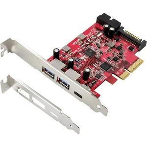 Renkforce  1 + 4 porty kontrolná karta USB 3.1 USB 3.2 Gen 2 (USB 3.1) PCIe x4