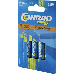 Conrad energy Extreme Power LR06 tužková batéria typu AA alkalicko-mangánová  1.5 V 4 ks