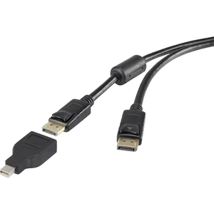 Renkforce Mini-DisplayPort / DisplayPort káblový adaptér #####Mini DisplayPort Stecker, #####DisplayPort Stecker 0.50 m