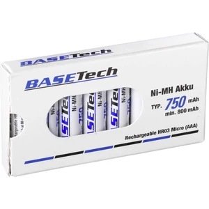 Basetech HR750AAA mikrotužkový akumulátor typu AAA  Ni-MH 750 mAh 1.2 V 8 ks