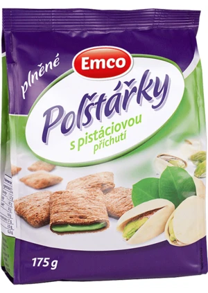 Polštářky s pistáciovou příchutí