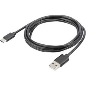 USB-C kabel Digitus AK-990960-018-S AK-990960-018-S, 1.80 m, černá