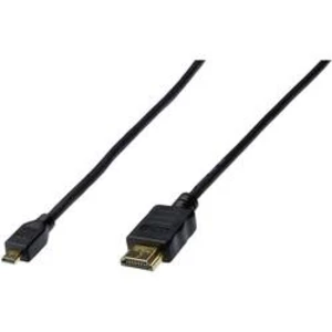 HDMI kabel Digitus [1x HDMI zástrčka - 1x micro HDMI zástrčka D] černá 1.00 m