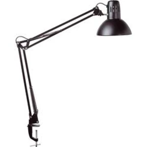 Stolní úsporná lampa Maul study s klipsem, E27, 60 W, černá