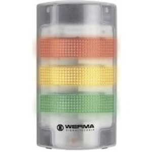 LED signalizační sloupek akustický Werma 691.200.68, 115-230 V/AC, IP65, transparentní