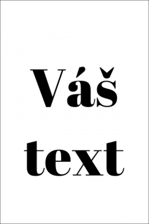 Magnet Váš text, 5x8 cm