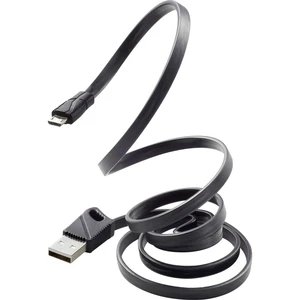 Renkforce #####USB-Kabel USB 2.0 #####USB-A Stecker, #####USB-Micro-B Stecker 1.00 m čierna