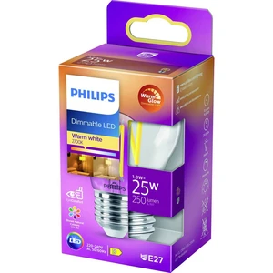 Philips Lighting 871951432419000 LED  En.trieda 2021 D (A - G) E27 kvapkový tvar 2 W = 25 W teplá biela (Ø x d) 45 mm x