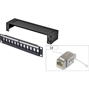 Renkforce KSV10 12 portů sieťový Patchbox CAT 6 1 U