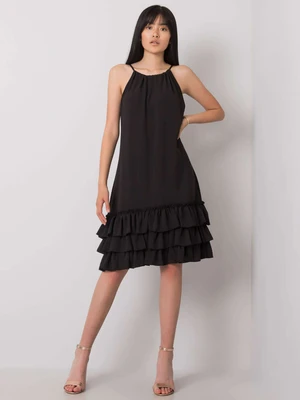 RUE PARIS Black dress with straps