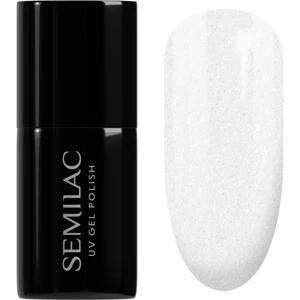 Semilac UV Hybrid Black & White gelový lak na nehty odstín 091 Glitter Milk 7 ml