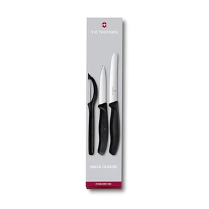 Sada kuchynská Victorinox Swiss Classic VX6711331, 3 ks kuchynská súprava • 3 kusy • čepeľ z nehrdzavejúcej ocele • ergonomická rukoväť z kvalitného p