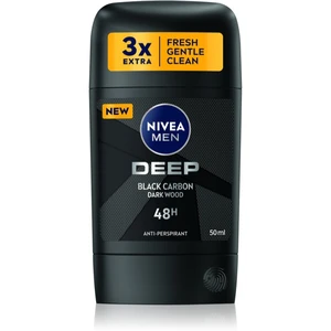 Nivea Men Deep tuhý antiperspirant pro muže Black Carbon Dark Wood 50 ml