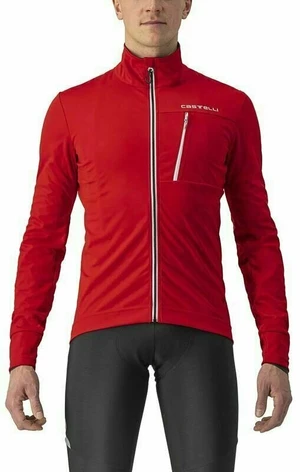 Castelli Go Kabát Red/Silver Gray M