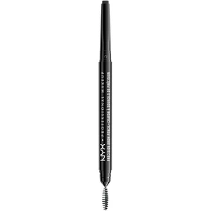 NYX PROFESSIONAL MAKEUP Precision Brow Pencil - Oboustranná tužka na obočí - Black 0.13 g