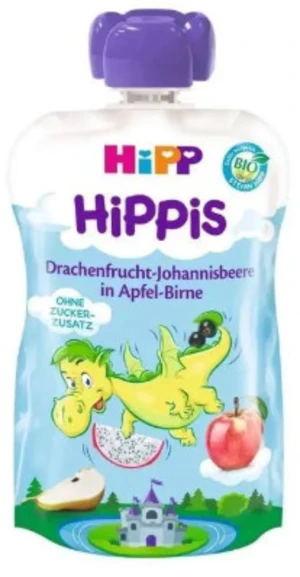 HIPP is BIO Jablko, hruška, dračie ovoc., ríbezle kapsička 100 g