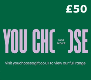 YouChoose Food & Drink Digital £50 Gift Card UK