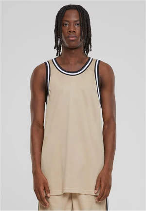 Men's Fishnet Tank Top - Beige