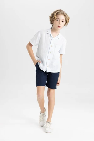 DEFACTO Boy's Gabardine Basic Shorts