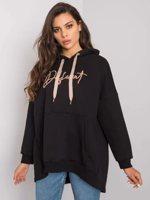 Black cotton sweatshirt