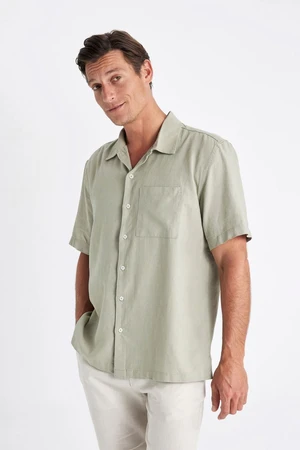 DEFACTO Relax Fit Polo Collar Short Sleeve Short Sleeve Shirt