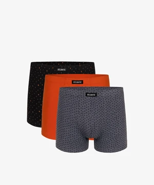 Boxer shorts Atlantic 3MH-025 A'3 S-3XL gray-orange-black 07