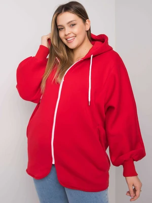 Oversized Ella Red Hoodie