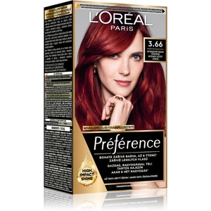 L’Oréal Paris Préférence barva na vlasy odstín 3.66 Intense Dark Red 1 ks