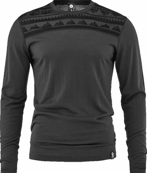 Bula Aztec Merino Wool Crew Dark Grey XL Itimo termico