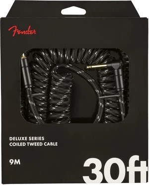 Fender Deluxe Coil Noir 9 m Droit - Angle