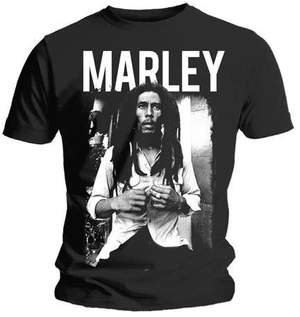 Bob Marley T-shirt Logo Black/White 2XL