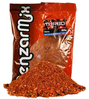 Benzar mix krmítková zmes turbo method 800 g - čerešňa