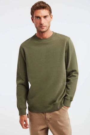 GRIMELANGE Travis Men's Soft Fabric Regular Fit Round Neck Sweatshir