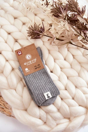 Women's Ribbed Socks No Pressure Light Grey