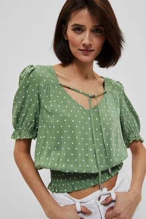 Blusa da donna  Moodo Polka dot printed