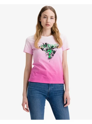 Pink Women's T-Shirt Guess Palms - Women