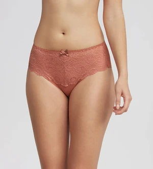 PLAYTEX FLOWER ELEGANCE MIDI - Women's lace naked cars (boxers) - light brown