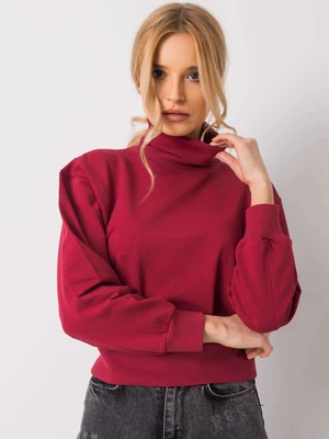 Basic brown sweatshirt with turtleneck