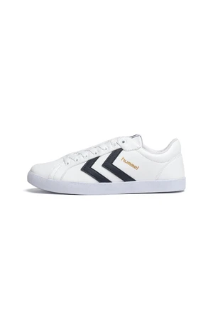 Hummel Deuce Court Tonal Unisex White Sneakers.