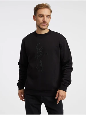 Black Mens Sweatshirt KARL LAGERFELD - Men