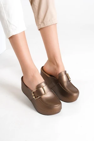 Capone Outfitters Mules - Brown - Flat