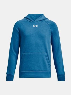 Under Armour Mikina UA Rival Fleece Hoodie-BLU - Kluci