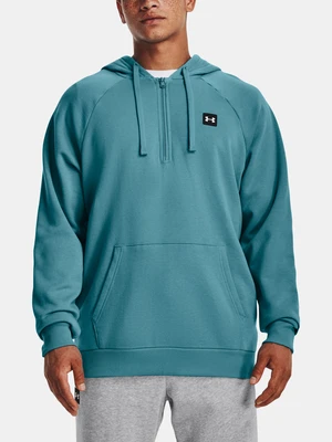 Under Armour Sweatshirt UA Rival Fleece 1/2 Zipper HD-BLU - Mens