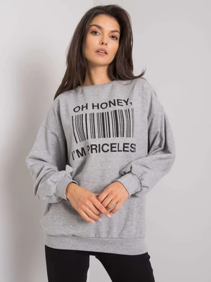 Grey sweatshirt with print