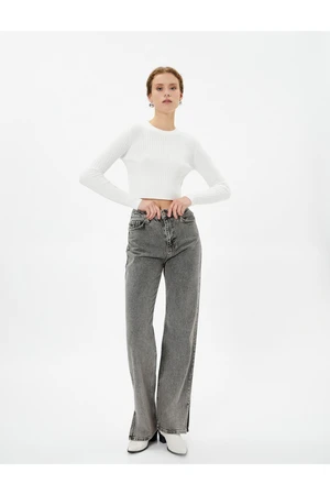 Koton High Waisted Jeans Straight Leg - Nora Jean