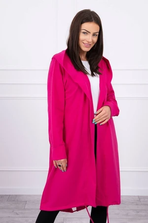 Cardigan with oversize fuchsia print