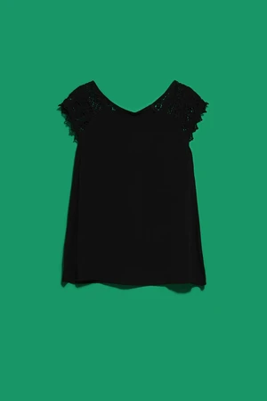 WOMEN'S T-SHIRT L-TS-4031 BLACK