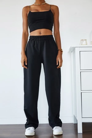 XHAN Women's High Waist Oversized & Wide-Cut Sweatpants